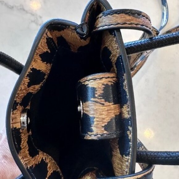 Balenciaga small canvas leopard cross body bag - Picture 3 of 6